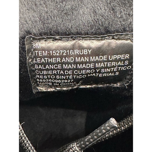 Weatherproof Women's Ruby Winter Boots Size 8 Black Memory Foam Leather Upper - Picture 5 of 9